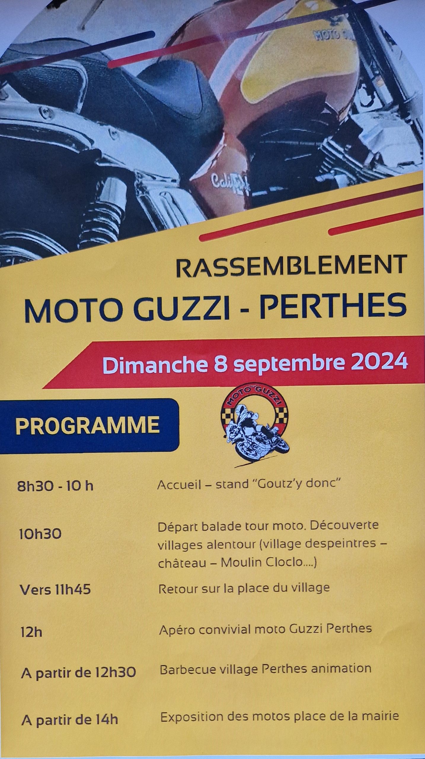 Rassemblement MOTO GUZZI Perthes @ Place de la Libération du 22 août 1944